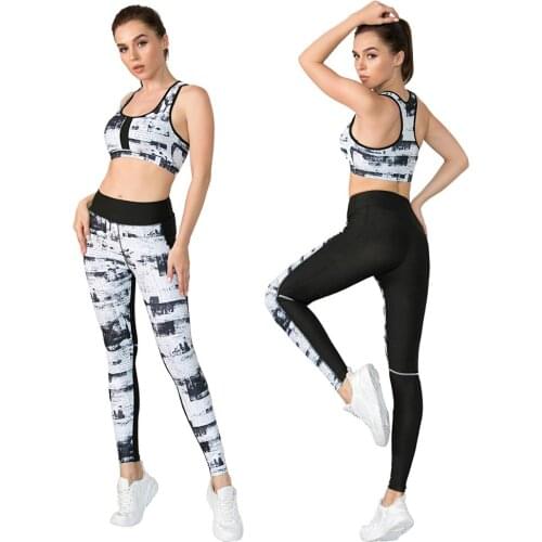 Women 2 Piece Yoga Sets Gym Wear Running Clothing Tracksuit Sexy Sportswear Jumpsuits Fitness Set Sport Suit Can Mixed size S-XL