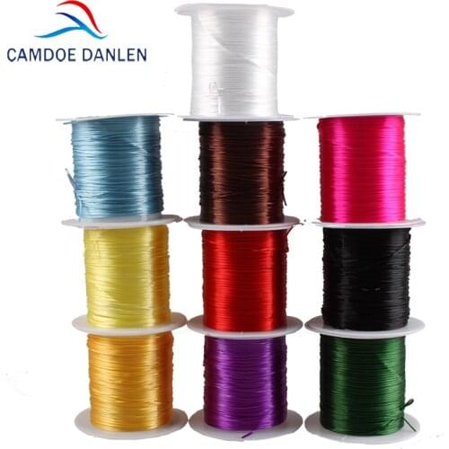 1Roll/lot 0.8mm Clear Elastic Thread Crystal Line Nylon Rubber Stretchy Cord Beading String Bracelets Necklace Craft Diy Making