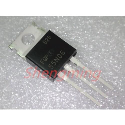 10PCS FQP55N06 TO-220
