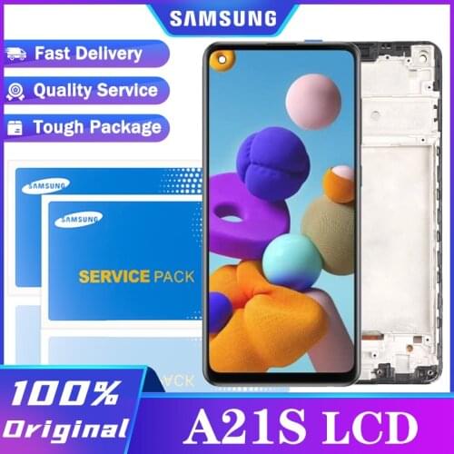100% Original 6.5" Display for Samsung Galaxy A21s A217 SM-A217F/DS LCD Touch Screen Digitizer Assembly Repair Parts
