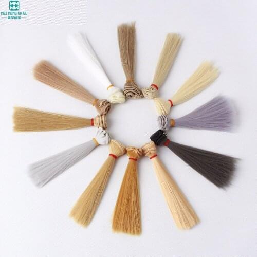 15cm doll wigs for 1/31/4 1/6 BJD doll brown khaki black hair