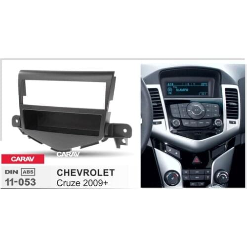 1 Din Fascia For CHEVROLET Cruze 2009+ w/pocket Radio DVD Stereo Panel Dash Mounting Installation Trim CARAV 11-053