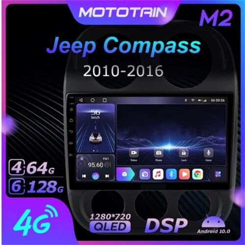 K7 Ownice 6G+128G Android 10.0 Car Radio For Jeep Compass 1 MK 2009 - 2015 Multimedia Audio 4G LTE GPS Navi 360 BT 5.0 Carplay