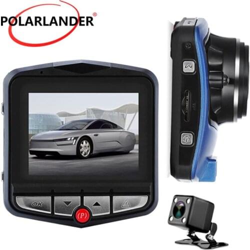 Newest Car DVR Camera Camcorder Full HD Video Registrator Recorder Night Vision Dash Cam Camcorder dual lens with rear camera