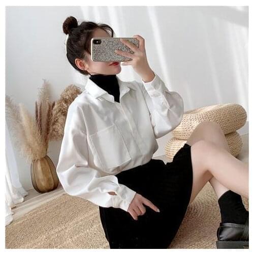 Blouse Women Shirt Spring White Womens Long-Sleeved Loose Shirt Women Blusas Mujer De Moda