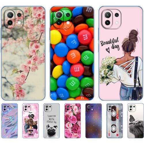 For xiaomi Mi 11 | Mi 11 Lite 5G | Mi 11i | Mi11 Lite 4G Case Back For xiaomi11 i 11Lite Phone Cover Xiomi Mi11Lite Silicon TPU