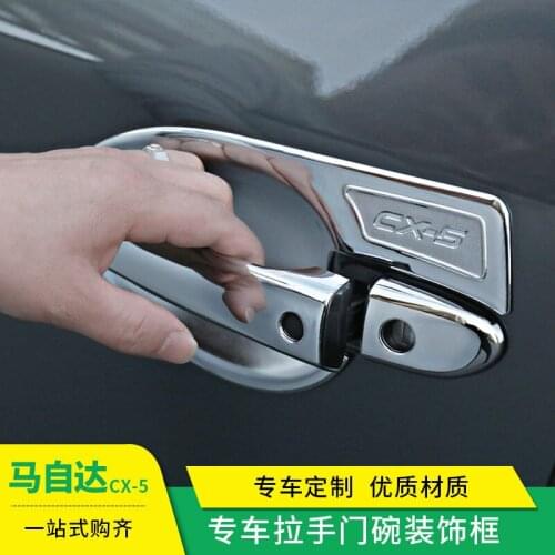 For Mazda CX-5 2017 2018 2019 2020 High-quality ABS Chrome Interior Door Handle Cover Car-styling