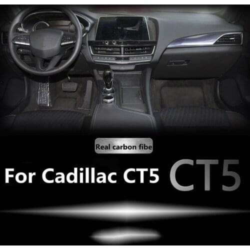 For the new Cadillac CT5 interior modification real carbon fiber patch real carbon fiber interior