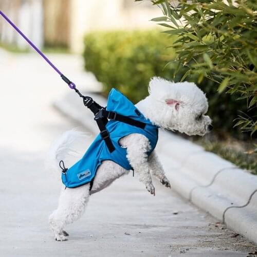 Dog Raincoat With Harness Waterproof Rain Jackets Reflective Safety Pet Raincoat Jacket For Small Medium Large Dogs