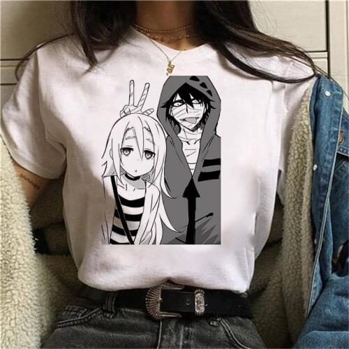 New Japanese Anime T Shirts for Women Angel of Death Graphic T Shirts Isaac Zack Foster T-shirts Raychel Women Casual Tshirt