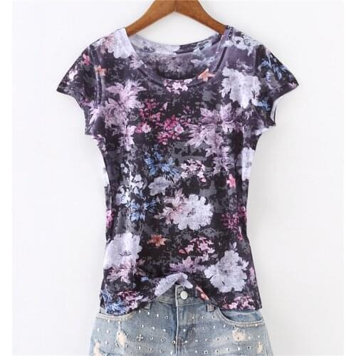 Fashion Maple leaves double print thin t shirt women 2020 summer new arrival o-neck short sleeve Plus size M-5XL