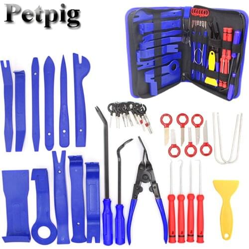 Car Disassembly Tools Hand Tool Set Panel Trim Removal Repair Pry Kit Radio Door Clip Panel Trim Dash Audio Supplies