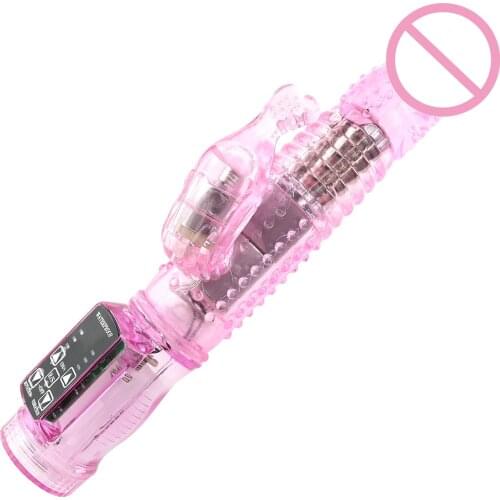 Female adult sex products vibration and rotating vibrator female masturbation G-point vibration massager
