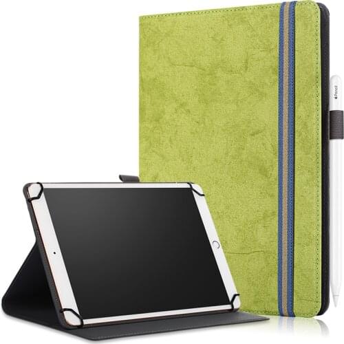 Leather Case for Huawei Mediapad T5/ M5 Lite 10/Samsung Tab S6 P610/T515 Flip Cover for iPad 10.2/Pro 11 9 to 11" Tablet+Pen