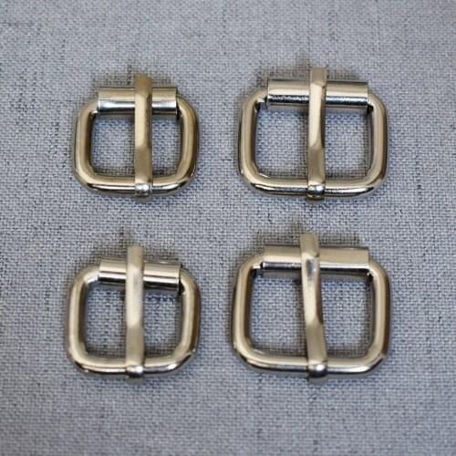 20 Pcs/Lot 15mm 20mm Metal Heavy Duty Thickness Web Rectangle Adjust Tri-glide Pin Buckle Slider Loop Shoulder Leather Bag Strap