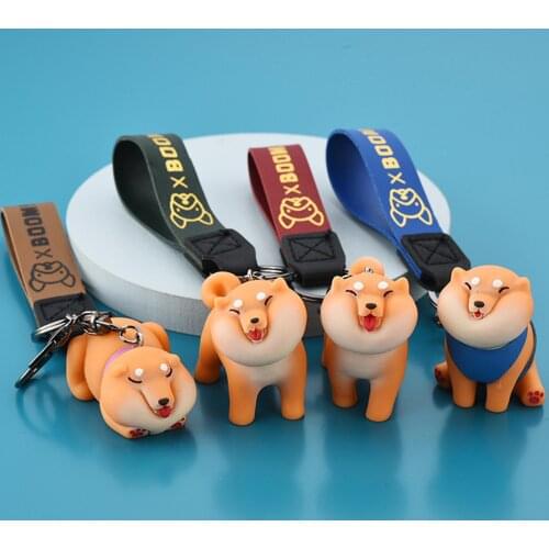 Cute Cartoon Shiba Inu Dog Puppy Bag Pouch Decor Pendant Keychain Key Holder Bag Pouch Decor Pendant Keychain Key Holder Keychai