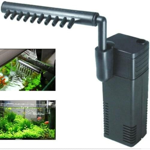 Mini nano building internal filter submersible oxygen pump fish turtle aquarium water plant tank