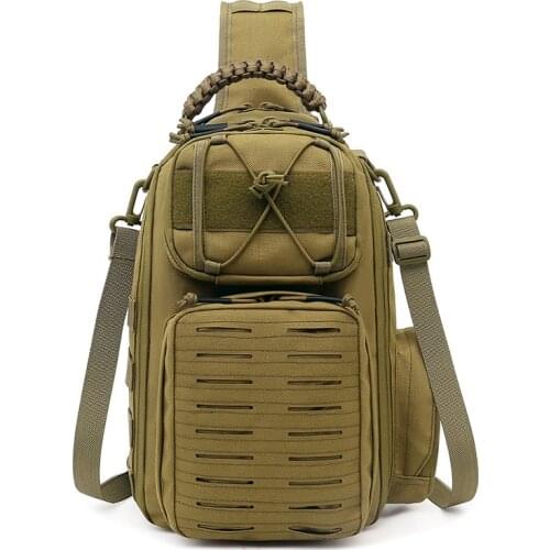 Tactical Sling Backpack Army Molle Military Laser Shoulder Chest Bag Fishing Hunting Travel Camping Hiking Camouflage Bag Men