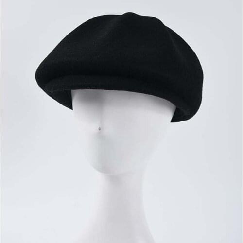 Fibnacci Abrasives Shaping Newsboy Cap Beret Wool Felt Hat Gatsby 2019 New Octagonal Men Women Vintage Hats