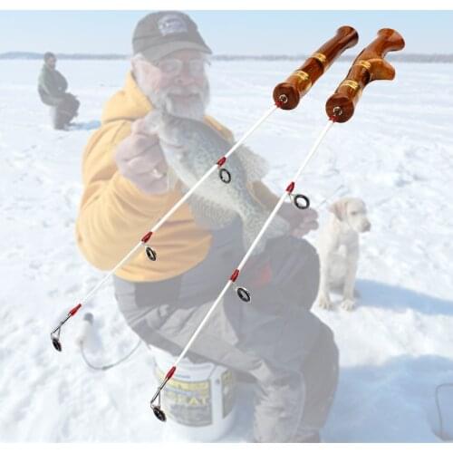 NEW Lowest profit 54cm Winter fishing Ice fishing rod carp fishing pole carbon 2 Section Spinning Casting Rod Winter sports