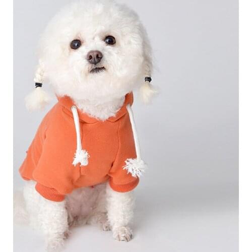 Autumn Winter Pet Dog Clothes for Small Dogs French Bulldog Warm Hoodies Pug Costume Puppy Chihuahua Yorkshire Dress XS-2XL