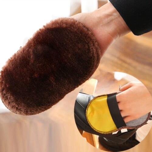 Gloves, Shoes, Shoes Polishing Cloth Bright Shoes Artificial Wool Cleaning Cloth Household Gadgets Portable Shoe Shine Gloves