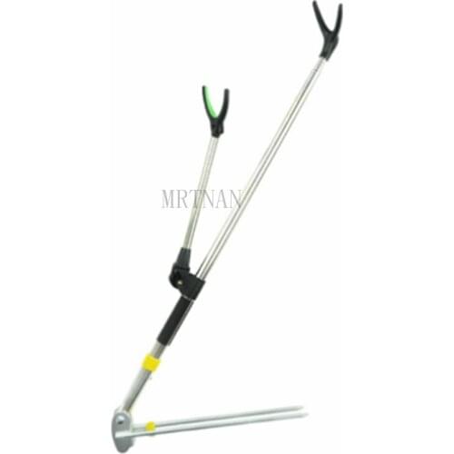 Fish Rod Stand Bracket Angle Adjustable Fishing Rods Holder 1.7M 2.1M 2.4MTelescoping Fishing Tool Hand Rod Holder 2021