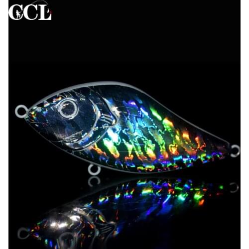 CCLTBA 5PCS / LOT Unpainted Blanks Jerkbait ABS Hard Plastic Fishing Lure Blank Sinking Bait 10CM 41G Bass Fishing Jerkbait