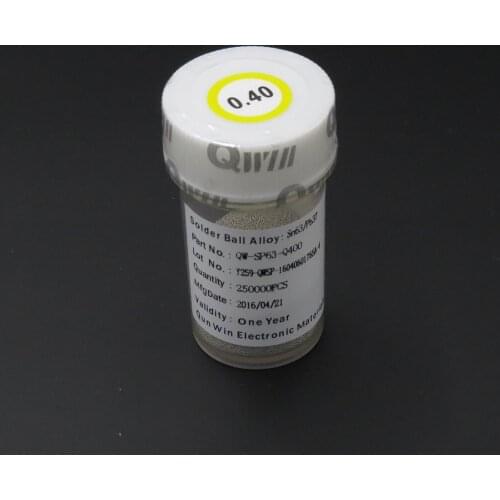 Qwin 250K 0.4mm PCB Chip set Chips BGA Reballing Solder Balls Leaded Free shipping