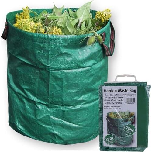 Garden Garbage Bag 500 litres Garden Bag For Green Waste Upright And Folded Self-Placing self-Standing Polypropylene Fabric (PP)