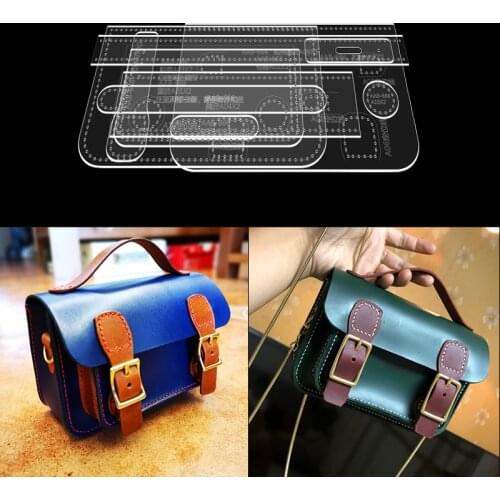 Acrylic version type drawings leather art paper pattern template for sewing pattern Fashion handbag DIY handmade leather