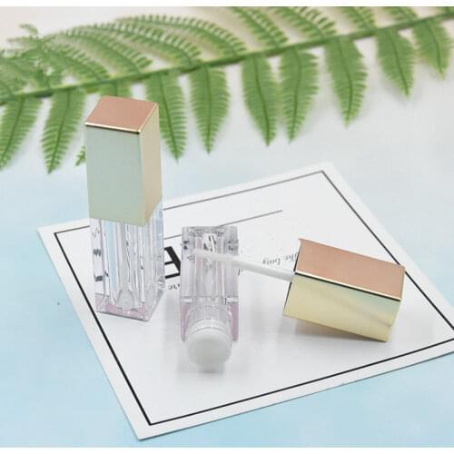 Lip Gloss Tube with Gold Cap Lipstick Packaging Bottle, Empty Lip Balm High Quality Container F104