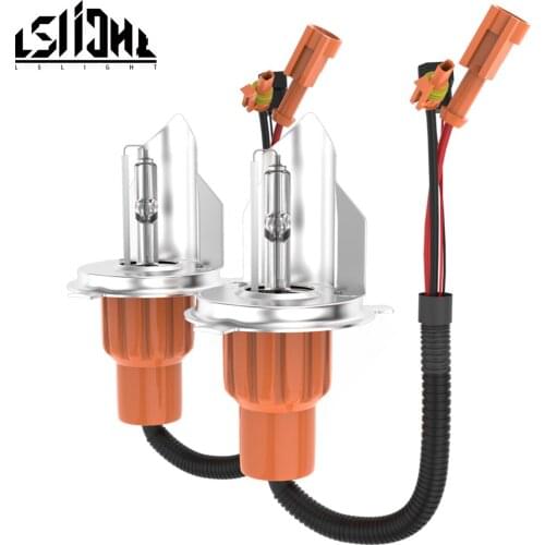 LSlight лампочка HID Xenon Bulb H4 9003 HB2 Hi/Lo Beam 55W 6000K AC Bixenon Headlight Lamps for Auto Car Light Source 12V
