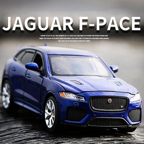 1:32 Jaguar F-PACE Car Alloy Sports Car Model Diecast Sound Light Super Racing SUV Collection Toys For Children Christmas Gift