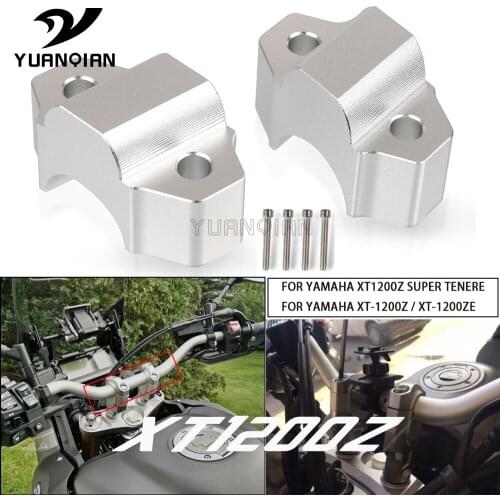 1 pair CNC Aluminum Motorcycle Handlebar Risers 25mm Adjustable FOR YAMAHA XT1200Z SUPER TENERE XT-1200ZE XT1200 Z ZE 2014-2021