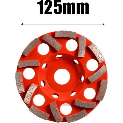 125mm Double Turbo Diamond Grinding Cup Wheel Concrete Screed Angle Grinder Wheel Cutting Grinding Accessories