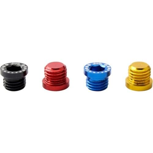 4PCS Aluminum Alloy V Brake Screw Mountain Bike Brake Screw Nut M10 Ultra-light Installation Head Cap Bolts Nuts Turn Buckle