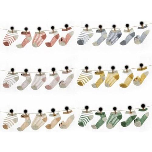 5Pair/lot New childrens baby socks summer casual thin boys and girls socks