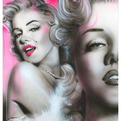 JMINE Div 5D Marilyn Monroe Full Diamond Painting cross stitch kits art High Quality Portrait 3D paint by diamonds