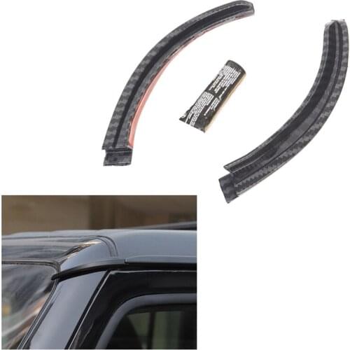 Car Carbon Fiber Roof Drain Rainwater Diversion Assist Extension Drainage Catheter for Jeep Wrangler JL 2018-2021