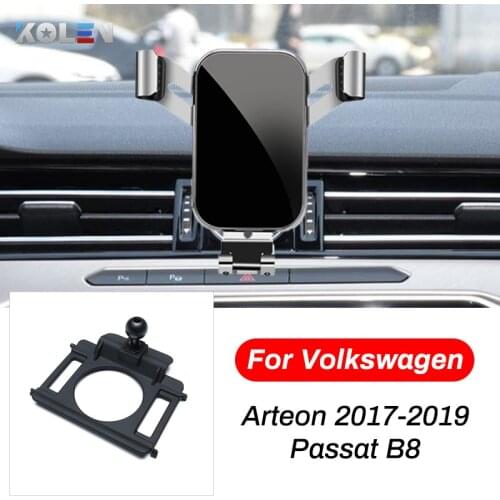 Car Mobile Phone Holder For Volkswagen VW Arteon Passat B8 2017-2019 Gravity Stand GPS Special Mount Support Navigation Bracket