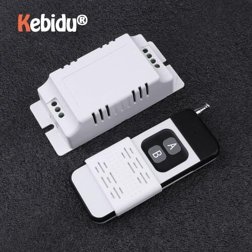 Wireless 433MHZ Remote Control Switch 2CH Transmitter Receiver 2-Way Switch With 2 Button Controller Universal Portable