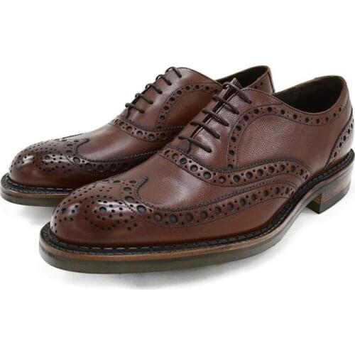 Oxford Brogue Designer Wedding Dress Best Men Shoes Luxury Bridegroom Leather Handmade Business Shoes for Men