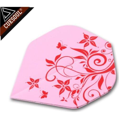 CUESOUL 9pcs Professional Dart Flights Dart Tails Wings Pink Color With Very High Quality