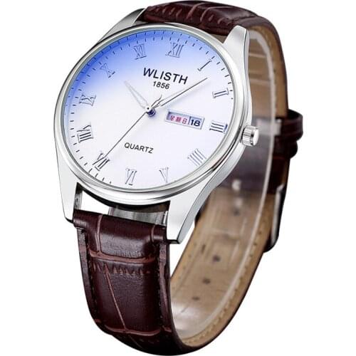 Love Couple Dual Calendar Quartz Watch Fashion Blu-ray Mens and Womens Watches Hot Spot Gifts For Boyfriend Wedding Gift