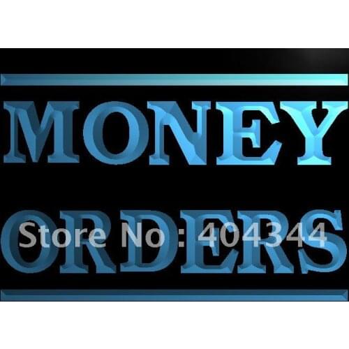 LB431- Money Orders Services LED Neon Light Sign home decor crafts