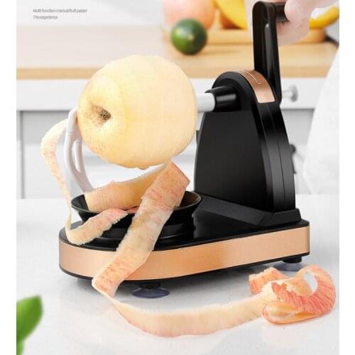 Hand-operated 360-degree rotation and convenient washing multifunctional stainless steel blade fruit peeler J05