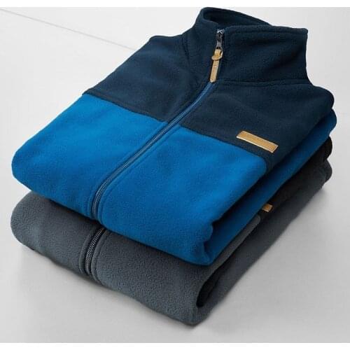 Mens and womens autumn and Winter Assault coat with inner liner and double-sided fleece Top Mens fleece coat mens loose