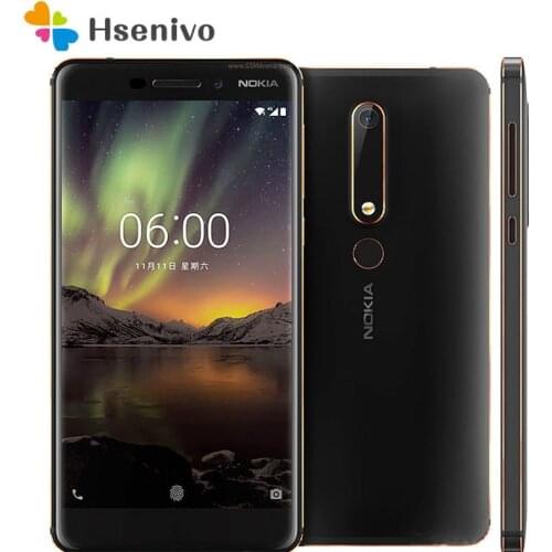 Nokia 6.1 Refurbished-Original Unlocked Octa-core 5.5 Inches 3GB RAM 32GB ROM 16MP 1080P LTE 4G Single SIM Fingerprint Android
