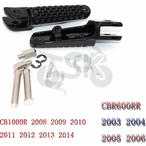 Front Footrests Foot pegs For Honda CBR600RR CBR 600 RR 2003-2006 CB1000R CB 1000 R 2008-2014
